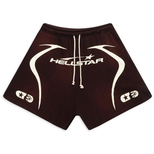 Hellstar Warm Up Shorts Brown