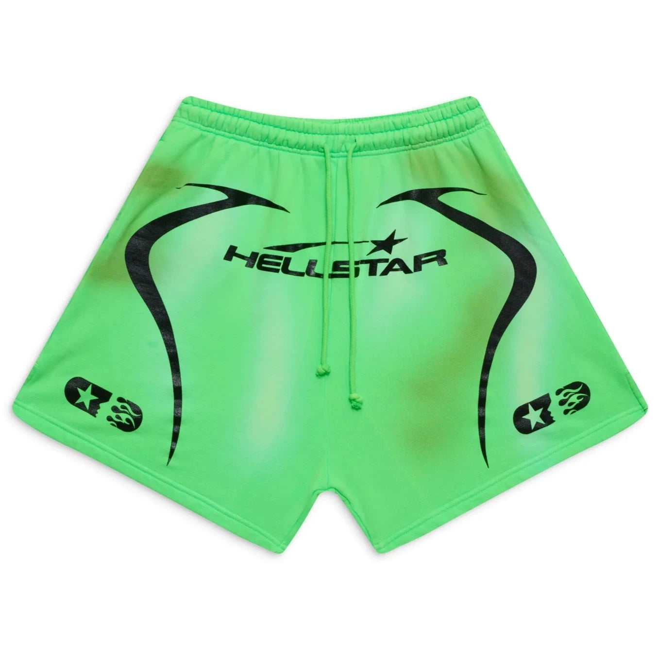 Hellstar Warm Up Shorts Neon Green