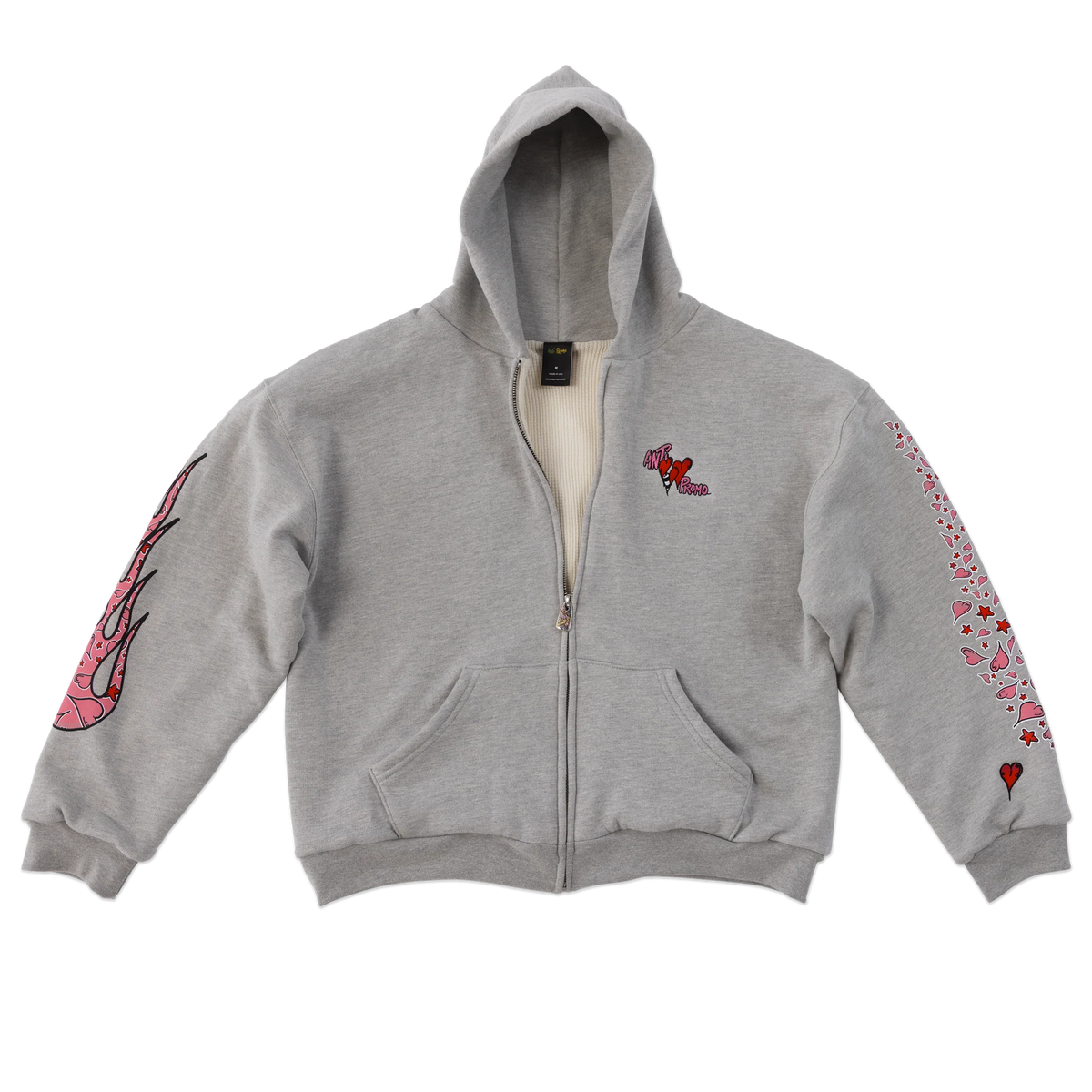 Matty Boy Anti Promo Sadistic Zip-Up Hoodie Grey