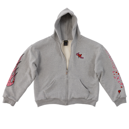 Matty Boy Anti Promo Sadistic Zip-Up Hoodie Grey