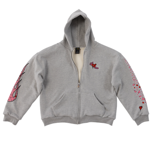 Matty Boy Anti Promo Sadistic Zip-Up Hoodie Grey