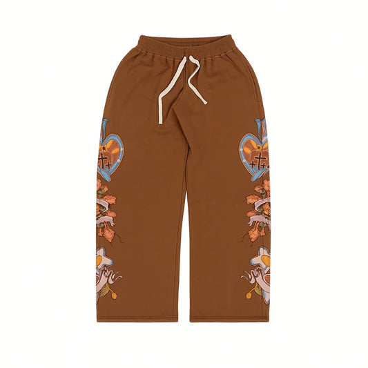We Are Righteous Risen King Sweatpants Brown