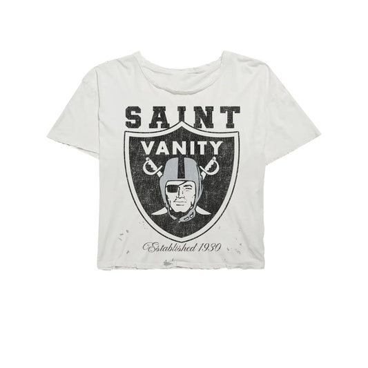 Saint Vanity Oakland Distressed Tee White
