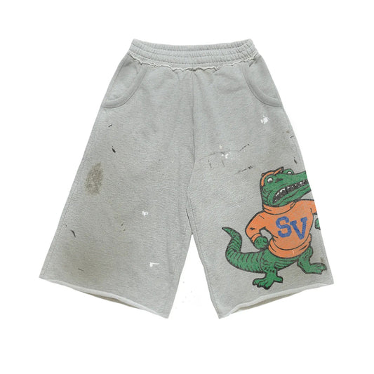 Saint Vanity Gator Long Short Grey