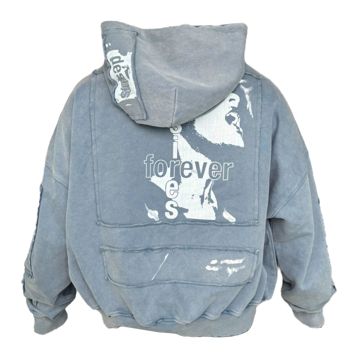 Matière De Désirs Encore Hoodie Washed Blue