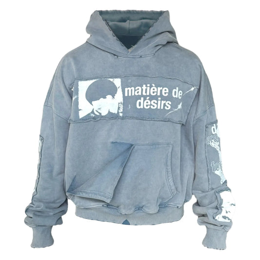 Matière De Désirs Encore Hoodie Washed Blue