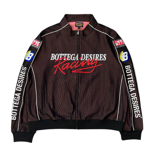 Bottega Desires Race Tracksuit Jacket Brown