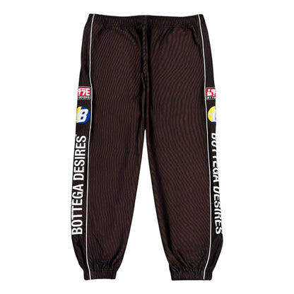 Bottega Desires Race Tracksuit Sweatpants Brown