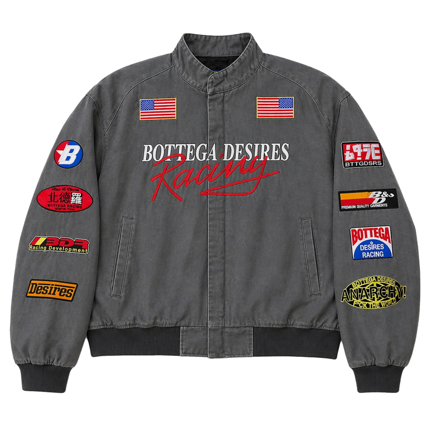 Bottega Desires Racing Moto Jacket Grey