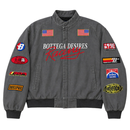 Bottega Desires Racing Moto Jacket Grey