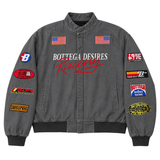Bottega Desires Racing Moto Jacket Grey
