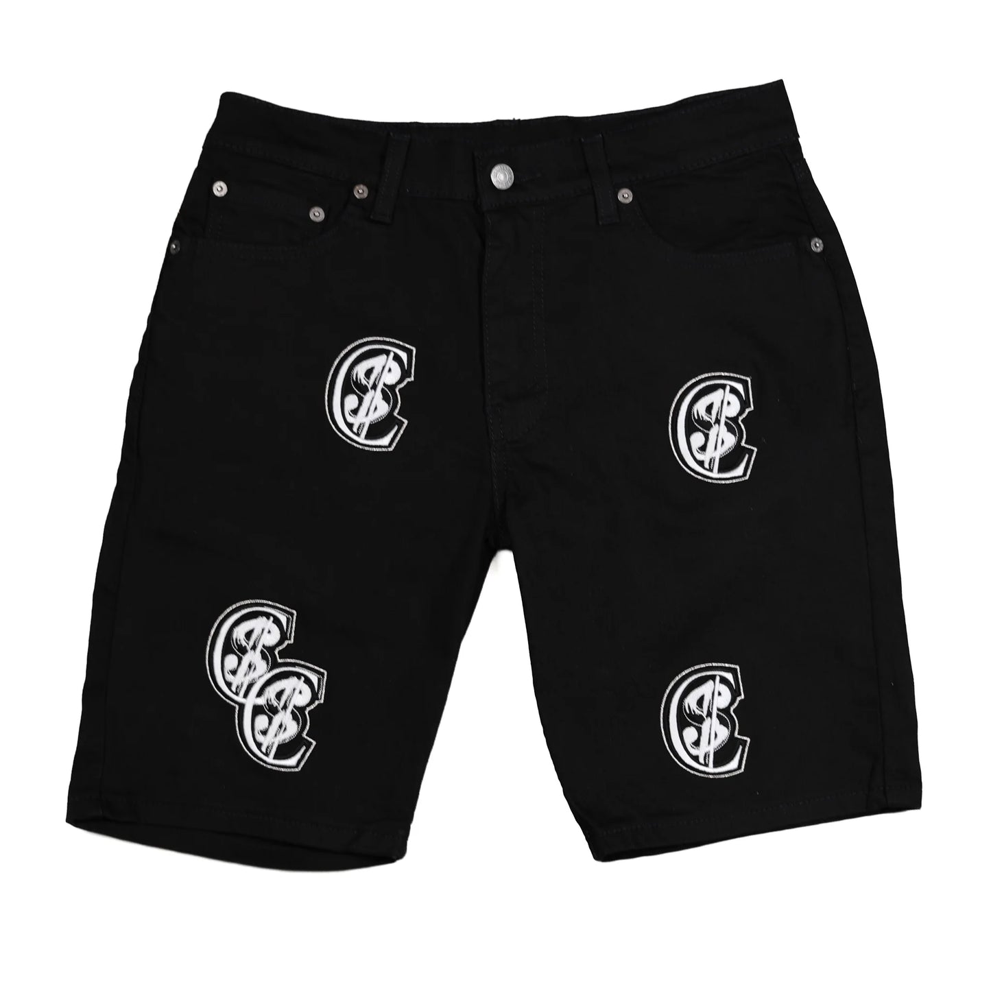 Chris Smokes C$ Levi's Denim Jean Shorts Black