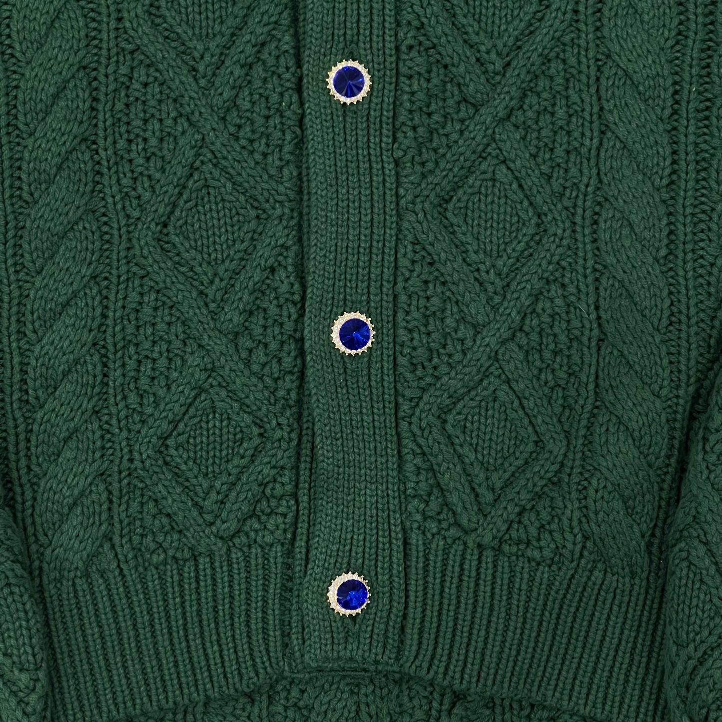 Sinclair Cableknit Cardigan Hunter Green