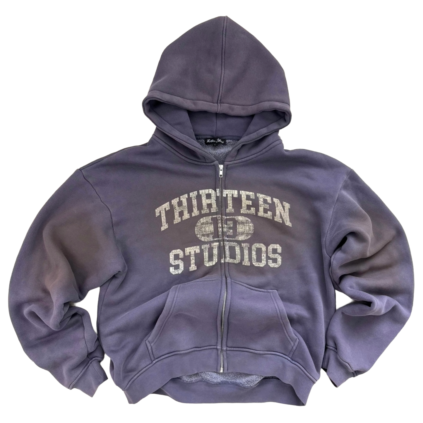 Thirteen Studios University Zip-Up Hoodie Faded Navy