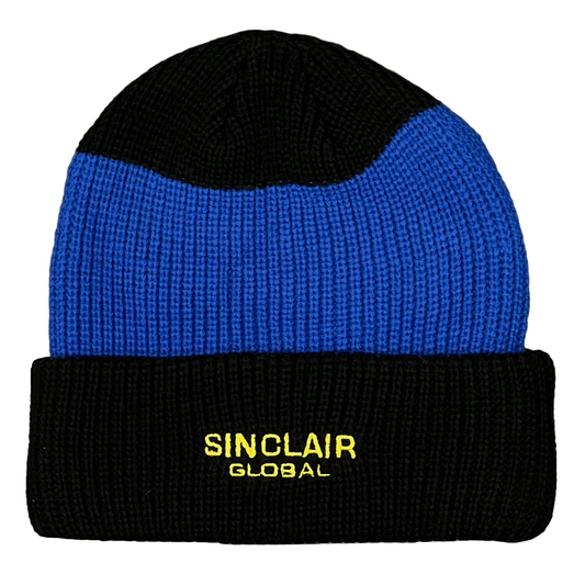 Sinclair Stripe Rib Beanie Black