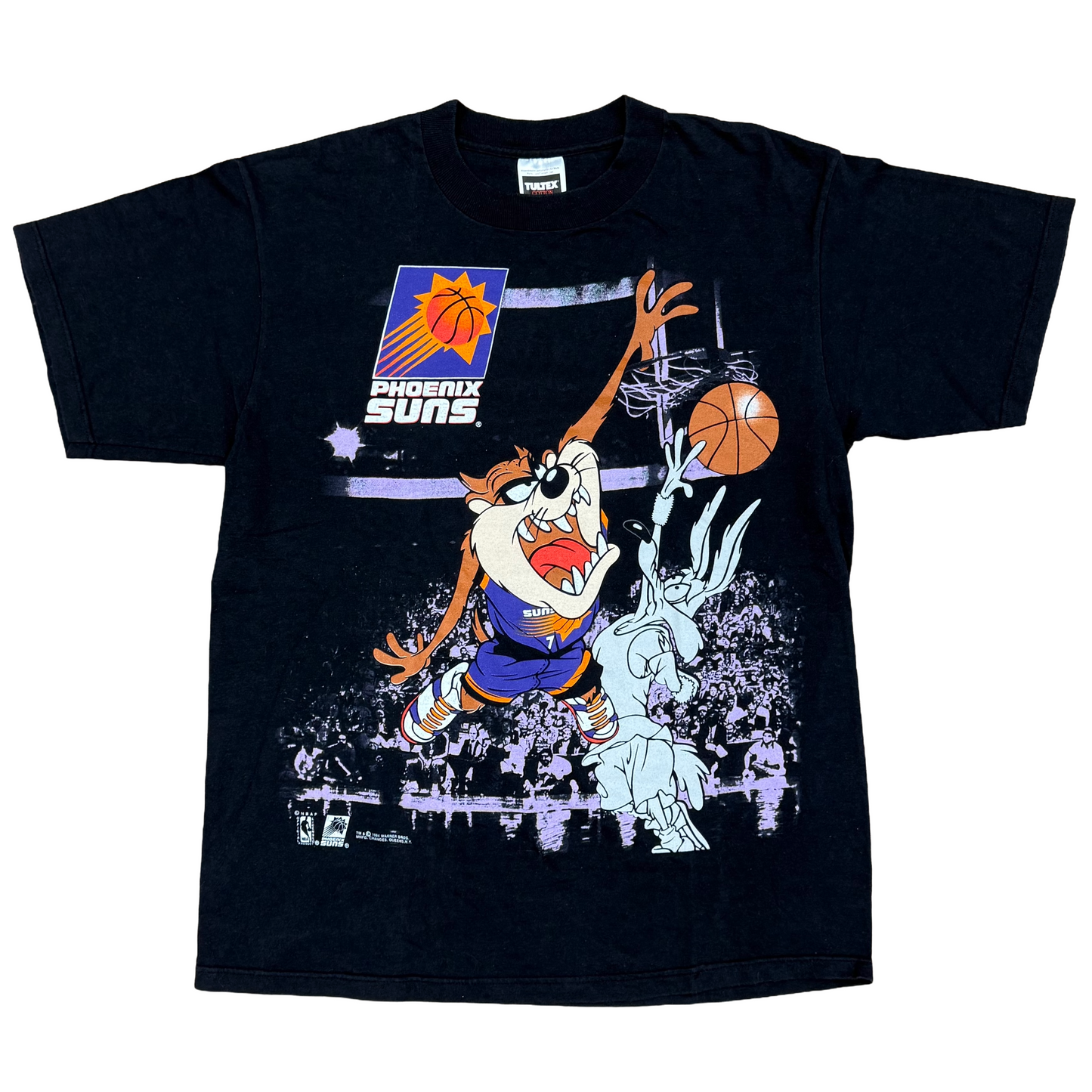 Vintage 1994 Looney Tunes Taz Phoenix Suns T-Shirt Black