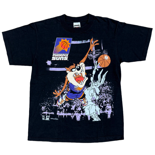 Vintage 1994 Looney Tunes Taz Phoenix Suns T-Shirt Black