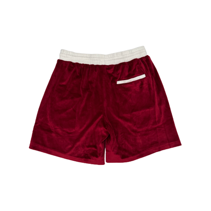 Endless Supply Velour Shorts Ketchup