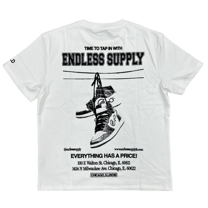 Endless Supply Signature Skull Tee White