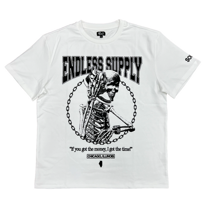 Endless Supply Signature Skull Tee White