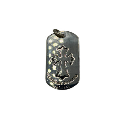 Chrome Hearts Cross Cut Out Dog Tag Pendant