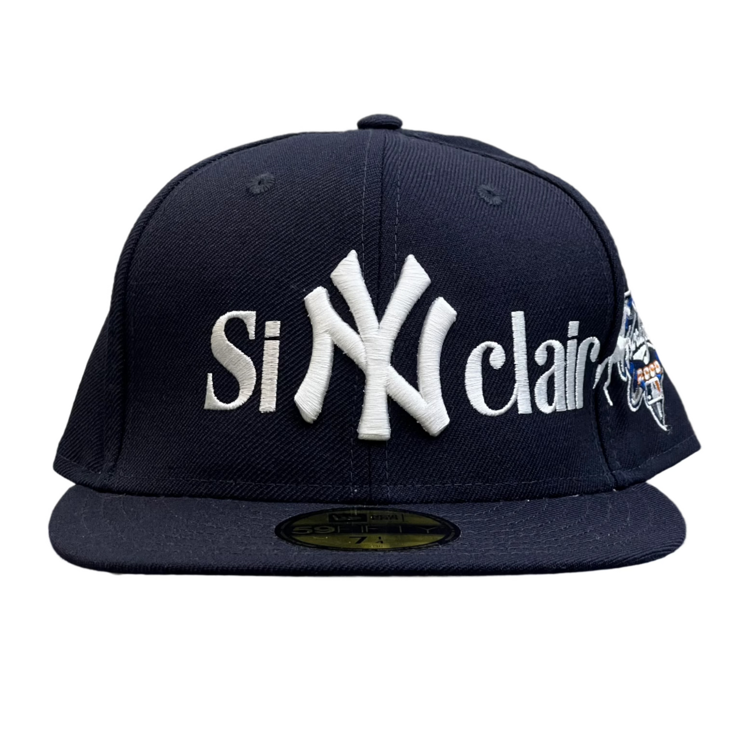 Sinclair New Era New York Yankees 2000 World Series Patch Fitted Hat Navy