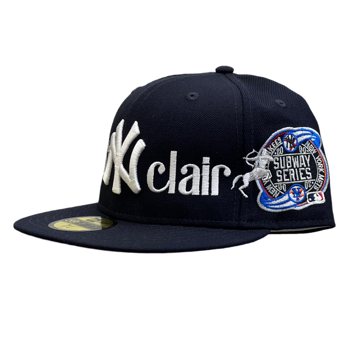 Sinclair New Era New York Yankees 2000 Subway Series World Series Patch Fitted Hat Navy