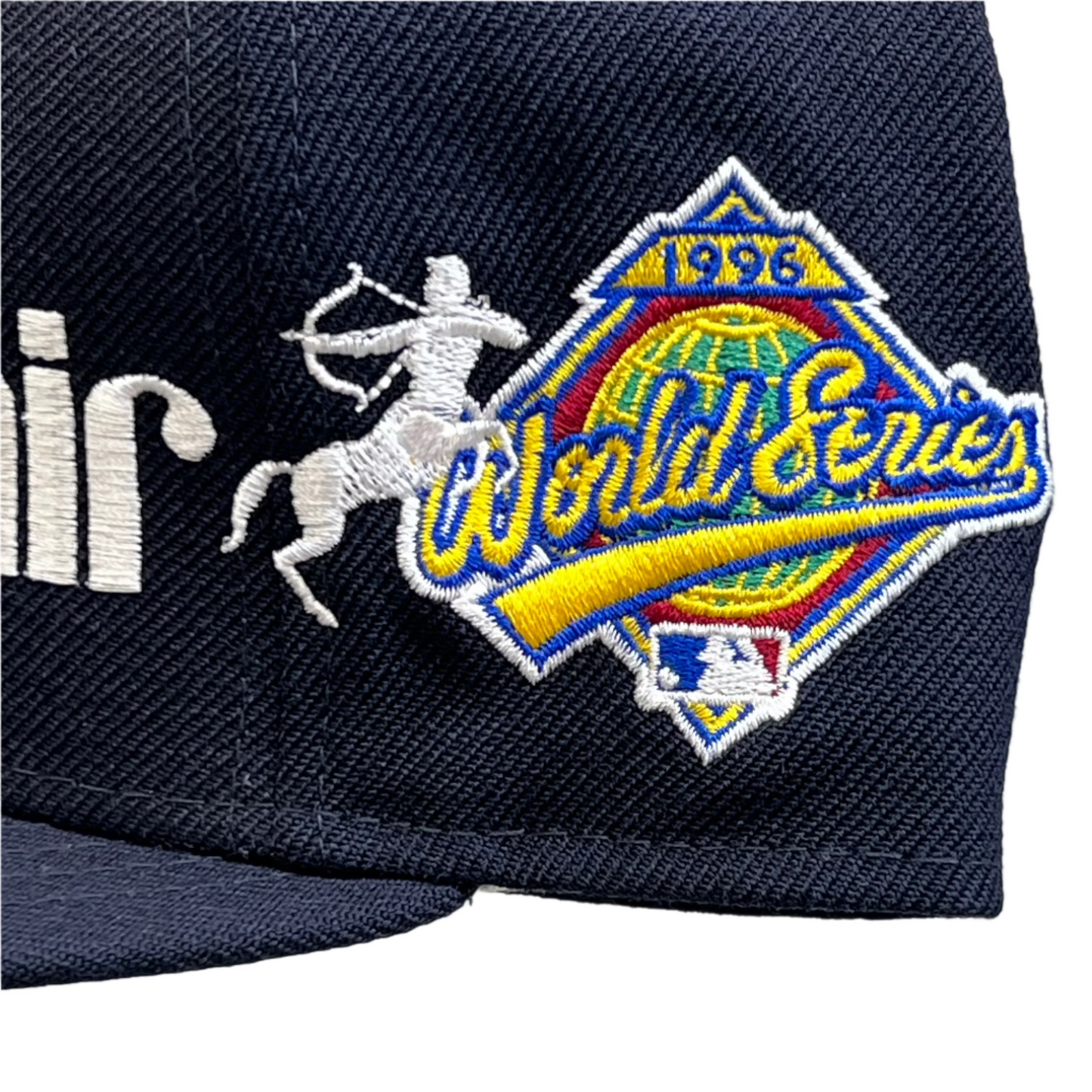 Sinclair New Era New York Yankees 1996 World Series Patch Fitted Hat Navy