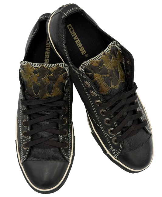 Converse x Chrome Hearts Cross Patch Chuck Taylor All Star Leather Low Black/Camo