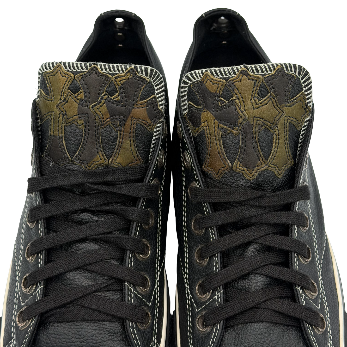 Converse x Chrome Hearts Cross Patch Chuck Taylor All Star Leather Low Black/Camo