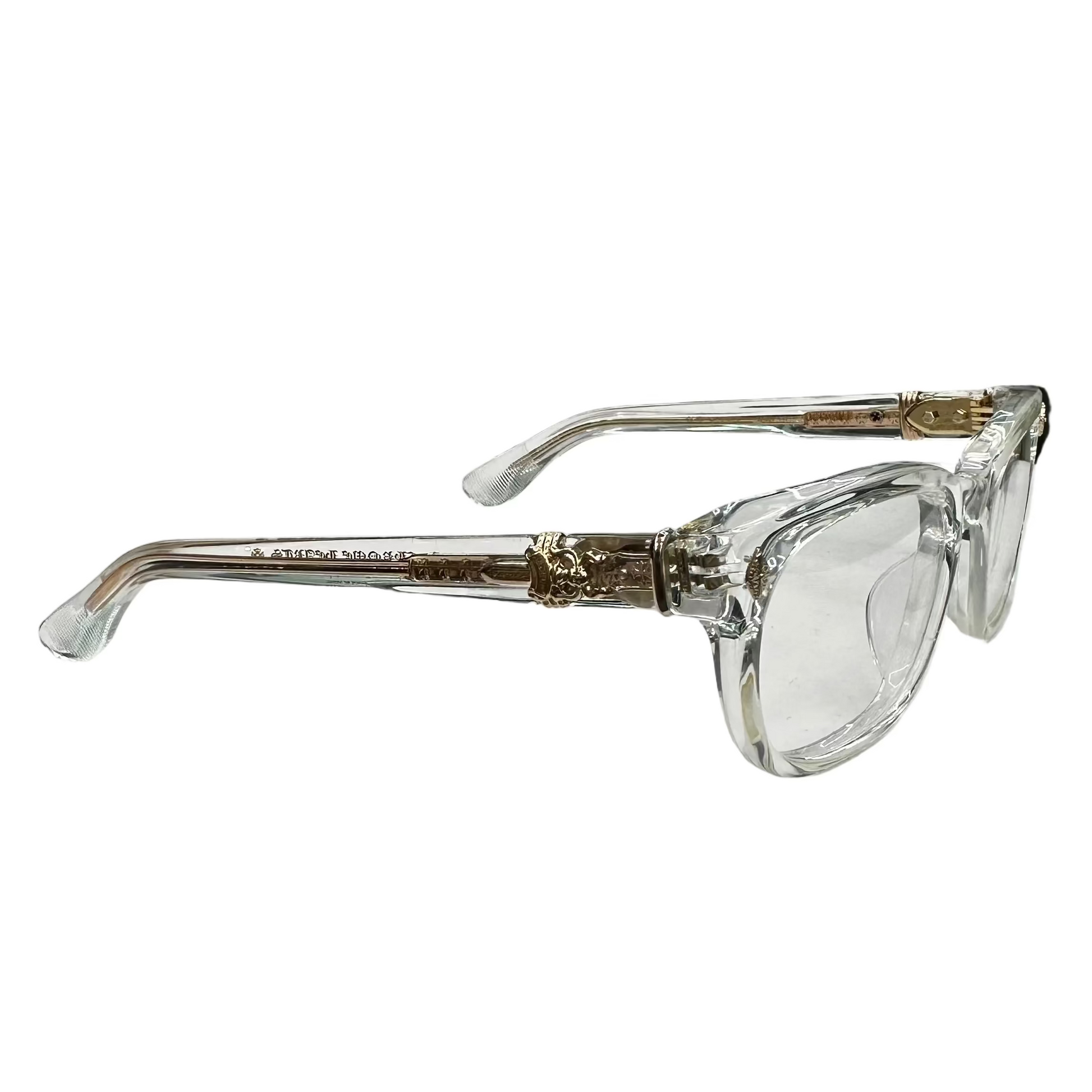 chrome hearts goggles Chrome Hearts Dooable Glasses Crystal/Gold – Endless Supply