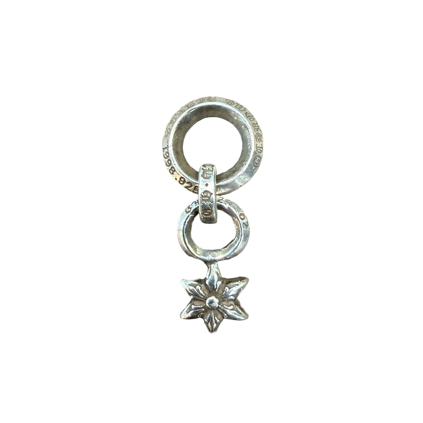 Chrome Hearts Silver Mini 6 Point Star Charm Pendant (with Bale)