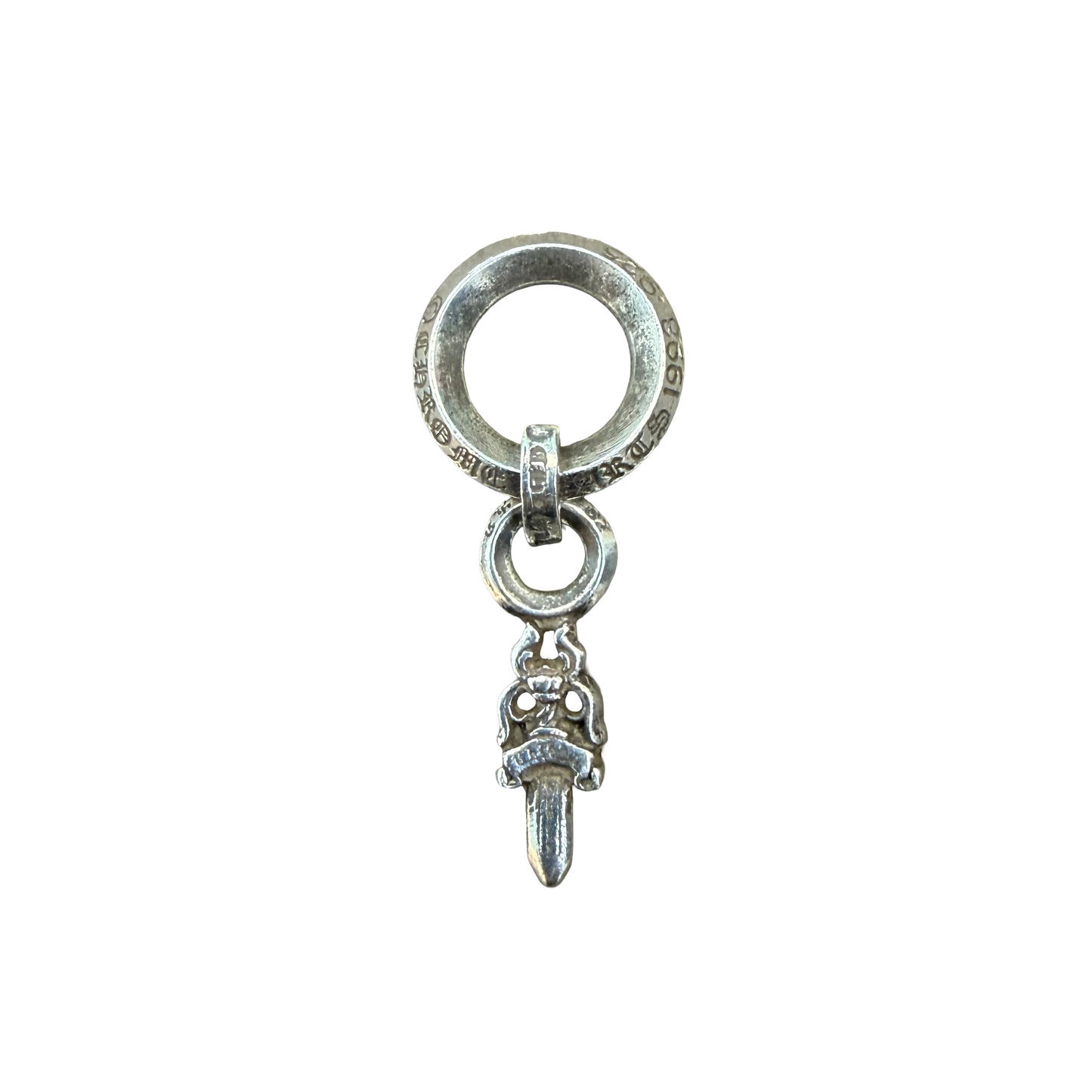 Chrome Hearts Silver Mini Dagger Charm Pendant (with Bale)