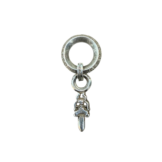 Chrome Hearts Silver Mini Dagger Charm Pendant (with Bale)