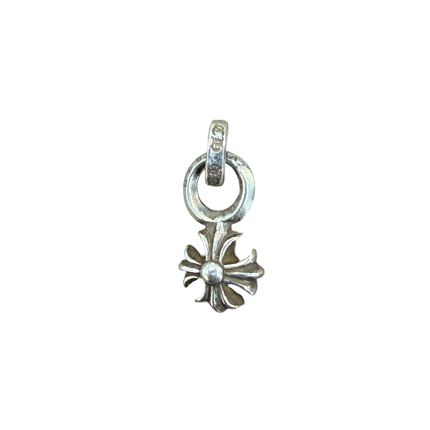 Chrome Hearts Silver Mini Plus Cross Charm Pendant