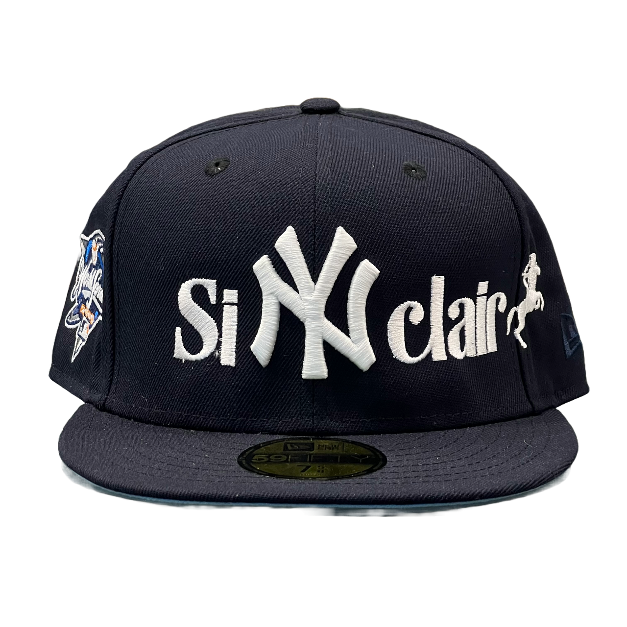 Sinclair New Era New York Yankees 2000 World Series Patch Fitted Hat Navy