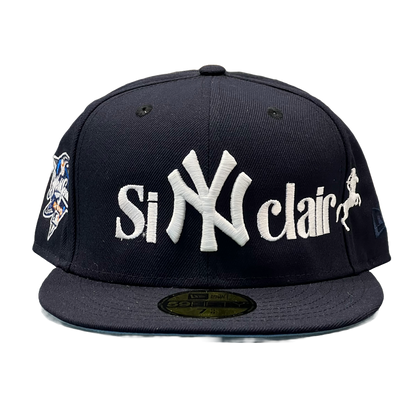 Sinclair New Era New York Yankees 2000 World Series Patch Fitted Hat Navy