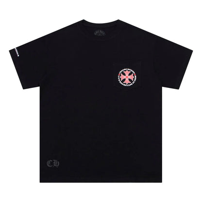 Chrome Hearts Hollywood Plus Cross T-shirt Black/Red