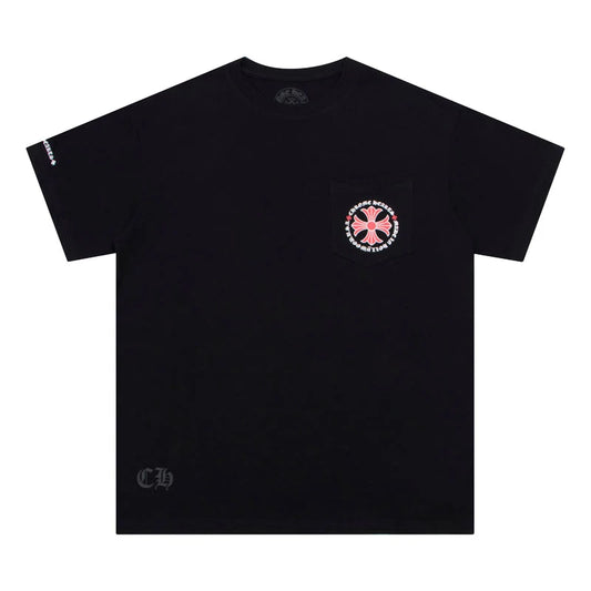 Chrome Hearts Hollywood Plus Cross T-shirt Black/Red