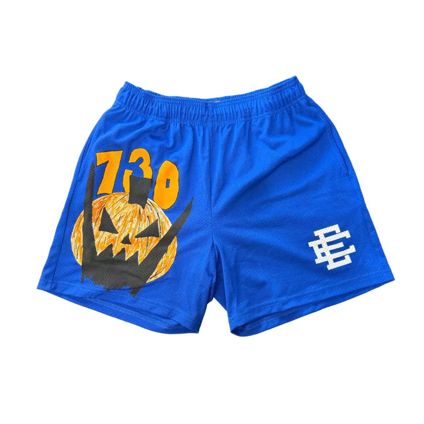 Eric Emanuel x AssPizza Halloween EE Shorts Blue