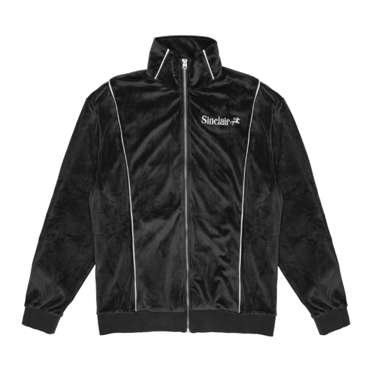 Sinclair Le Fontaine Velour Track Jacket Black