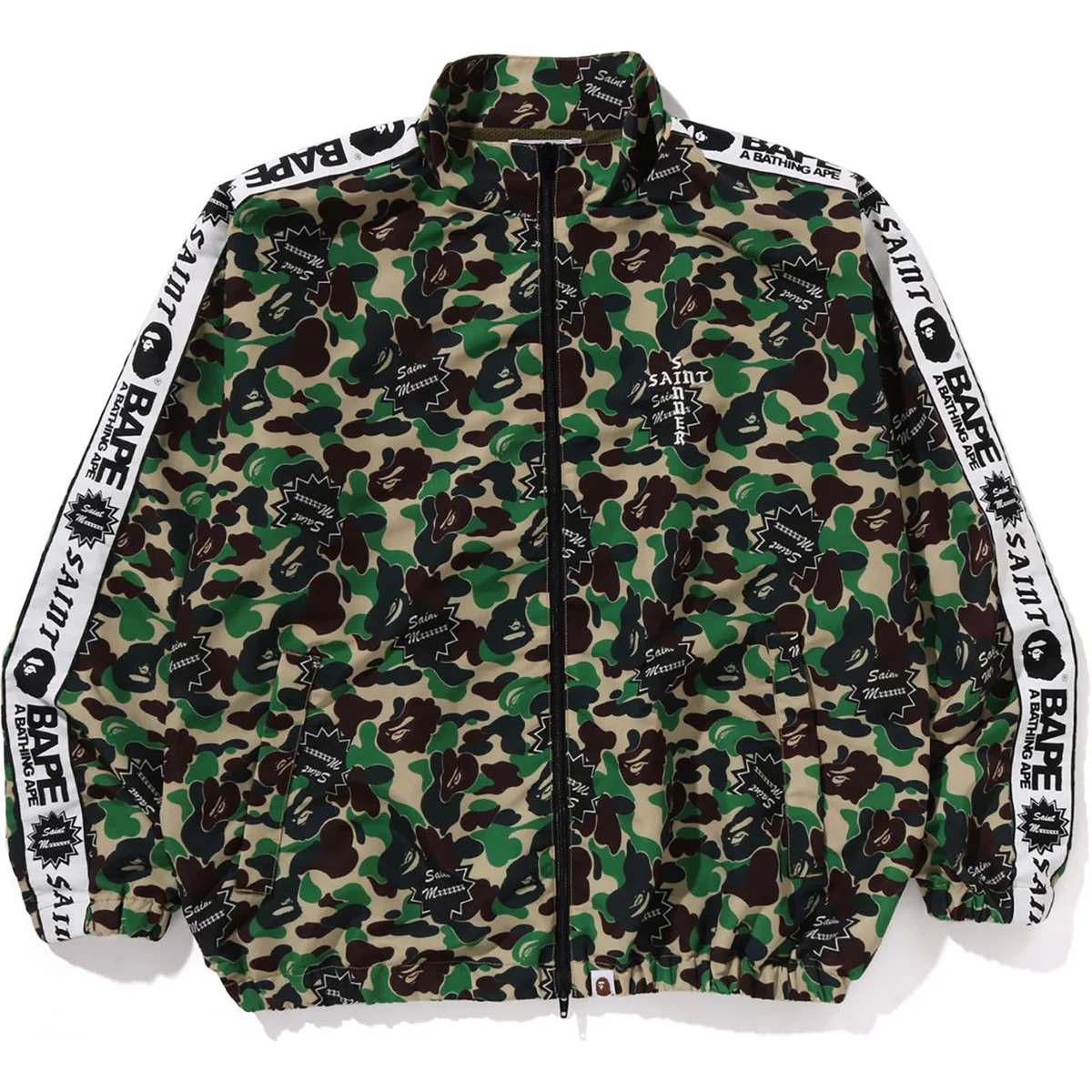 BAPE x Saint Mxxxxxx ABC Camo Track Jacket Green