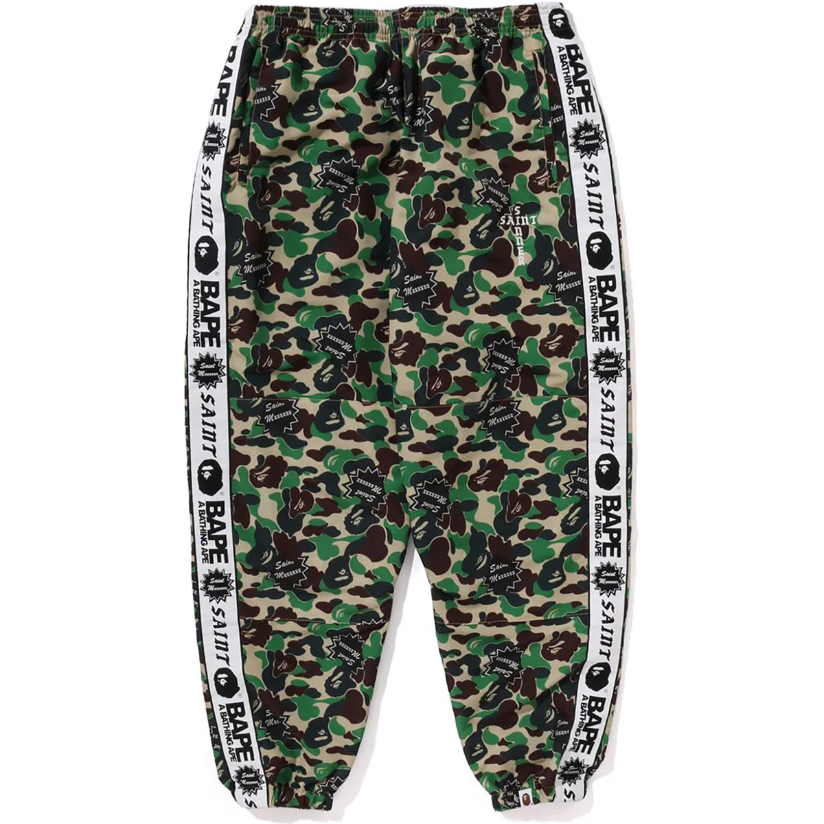 BAPE x Saint Mxxxxxx ABC Camo Track Pants Green