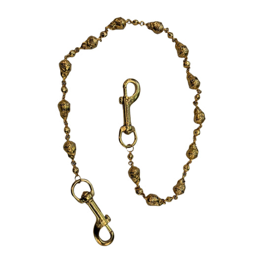 StarChain Gold Skull Wallet Chain