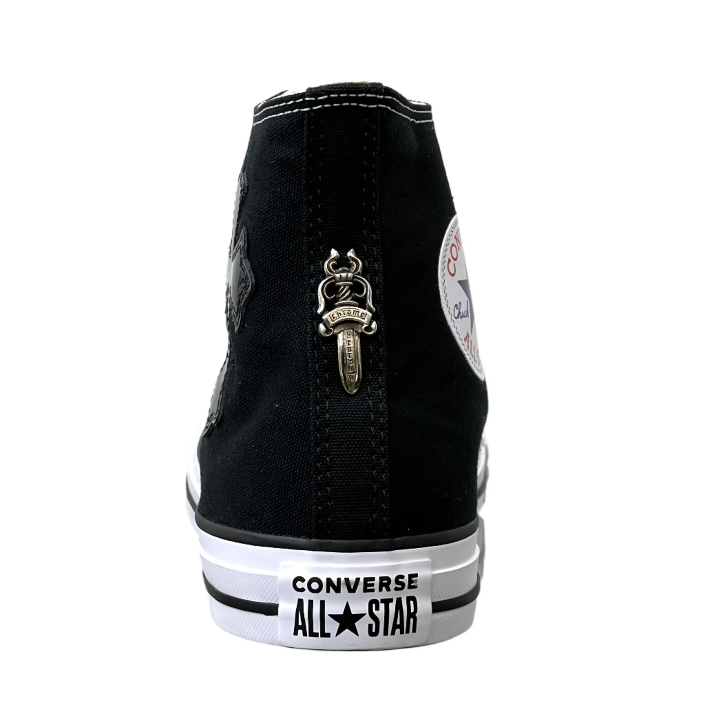 Converse x Chrome Hearts St. Barths Exclusive Chuck Taylor All Star Canvas High Top Black