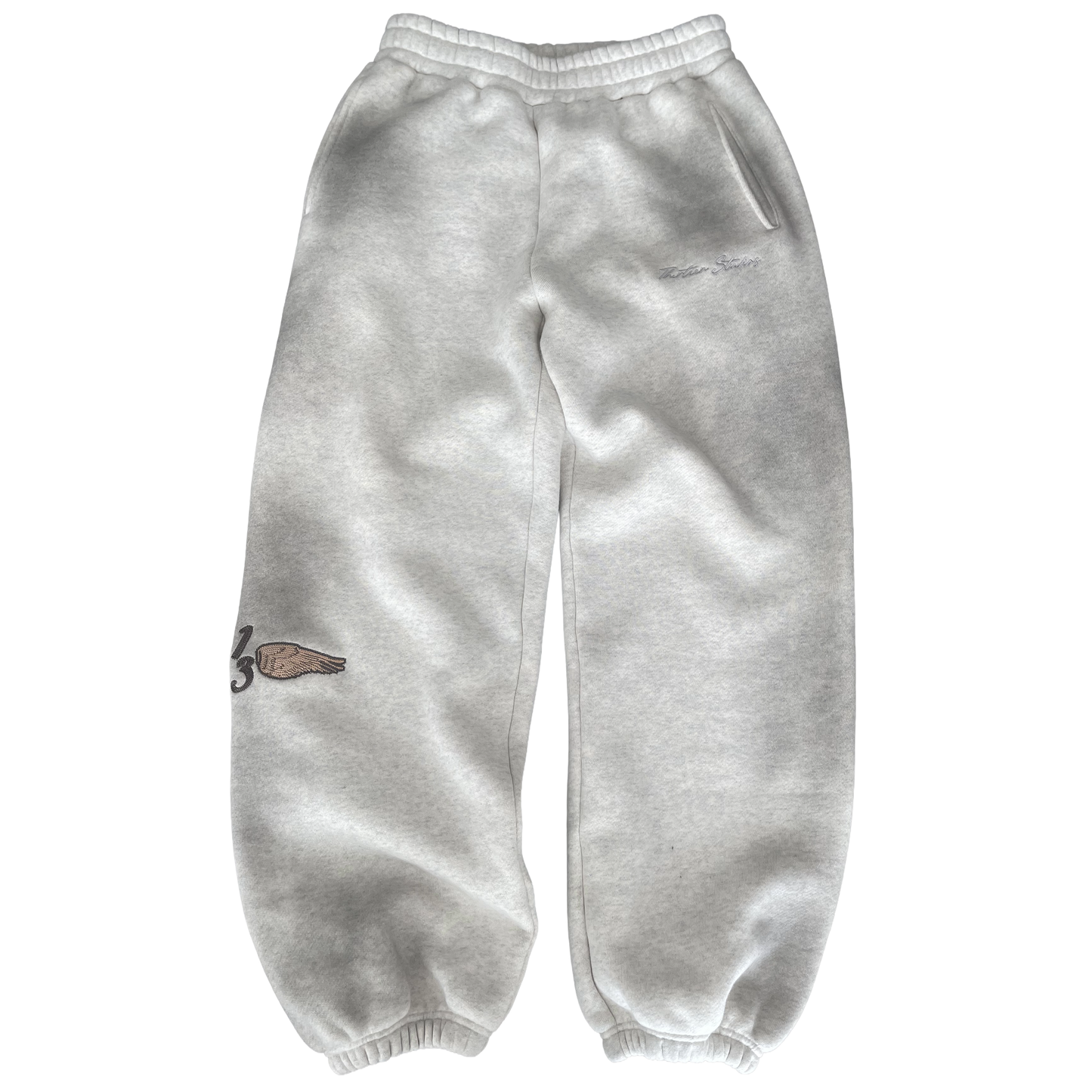 Thirteen Studios Embroidered Logo Wings Sweatpant Heather Grey