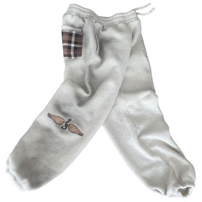 Thirteen Studios Embroidered Logo Wings Sweatpant Heather Grey