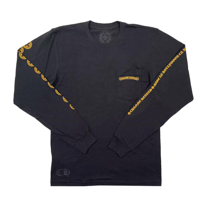 Chrome Hearts Hollywood Plus L/S T-Shirt Black/Yellow