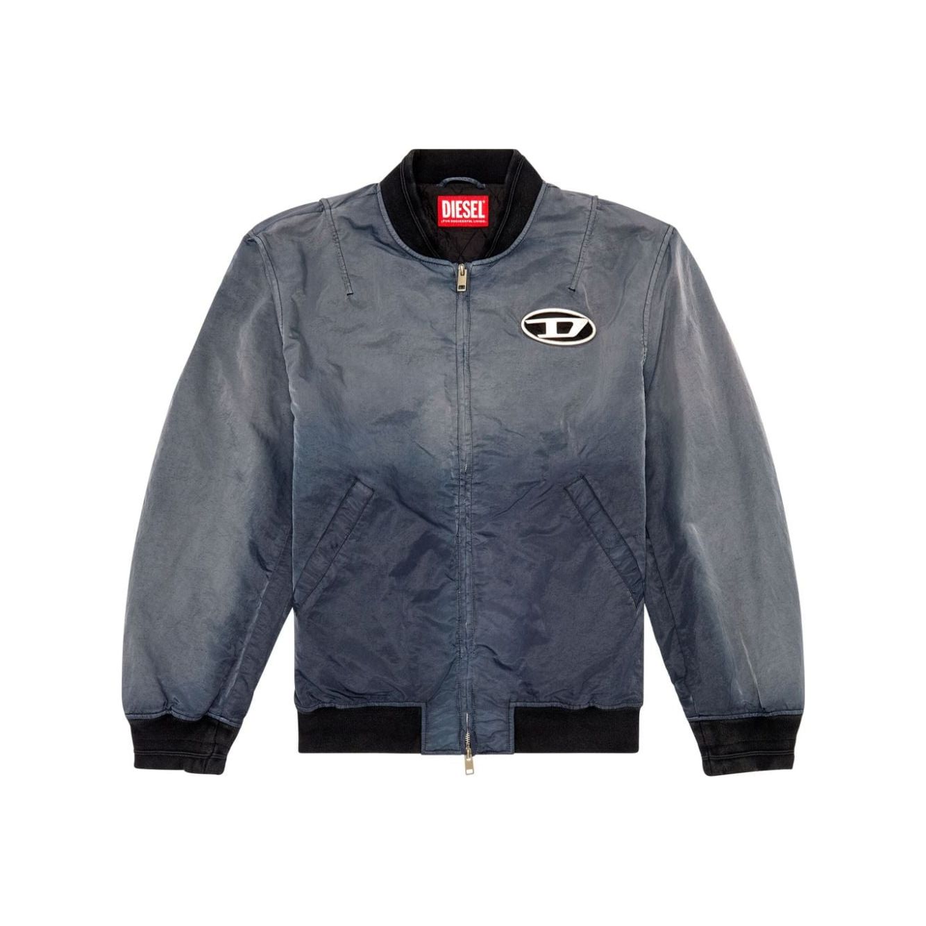 Diesel J-Kepes Coated Bomber Jacket Dark Grey