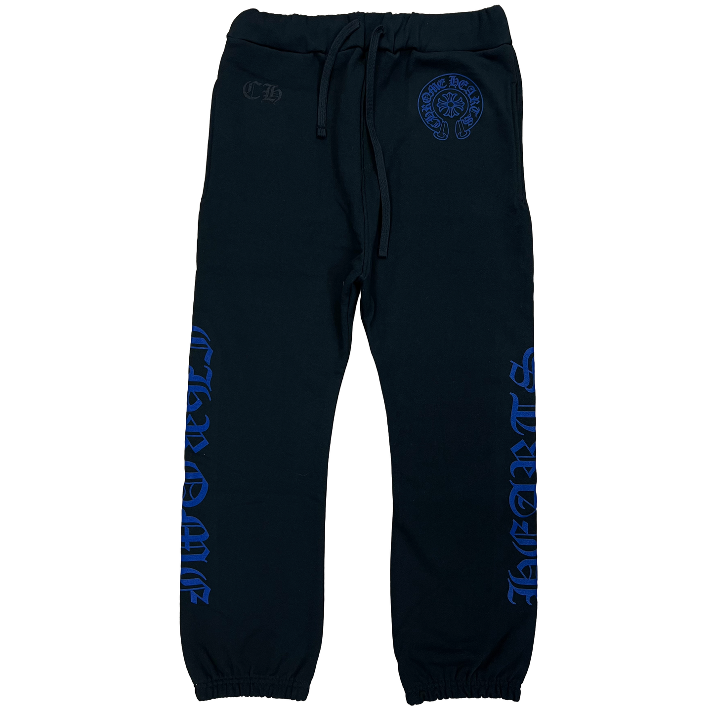 Chrome Hearts Horseshoe Logo Sweatpants Black/Blue